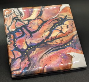 Resined coaster