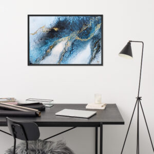 Electric Blue - Framed Wall Art