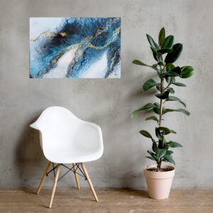 Electric Blue - Print Wall Art Certified Print