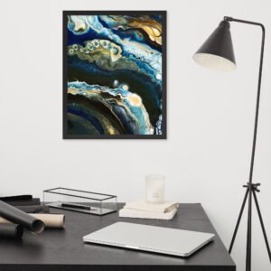 Blue Lagoon Framed Print Wall Art