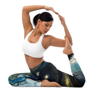 woman doing Yoga post wearing leggings