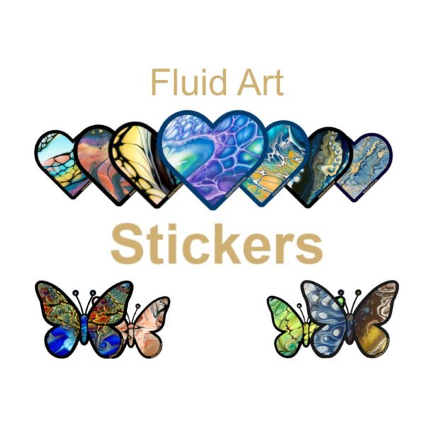 Fluid Art Stickers